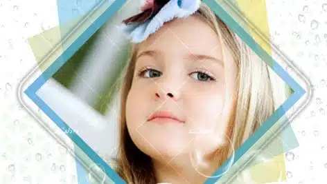 بنر قاب عکس لایه باز کودک سوم