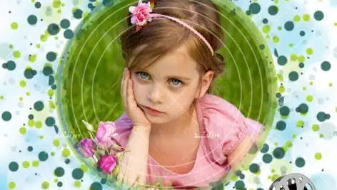 بنر قاب عکس لایه باز کودک چهارم