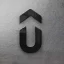 chrome black 3D logo